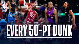 Every 50Point Dunk In NBA Dunk Contest History 19842019 [upl. by Toogood]