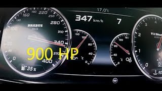 The Fastest S Class in the world  900HP BRABUS ROCKET S Class V12 Acceleration 0347kmh [upl. by Gnes]