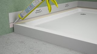 Fitting a Shower Tray  HydroHALT Installation [upl. by Lindell]