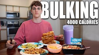 4000 Calorie Full Day of Eating  BULKING Meal Prep [upl. by Nylad]