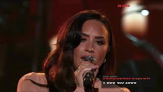 Demi Lovato  Hallelujah Live at SOMOS Live  October 14 [upl. by Sinnal38]