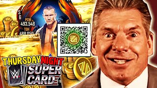 WWE Supercard TONS OF FREE CREDITS QR CODES amp PACK OPENINGS [upl. by Yerocal]