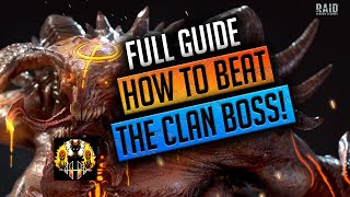 RAID Shadow Legends  HOW TO BEAT THE CLANBOSS FULL GUIDE [upl. by Ynneh857]