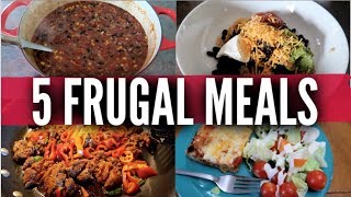 Five Frugal Meals for Large Families  Budget Dinners  Price Breakdowns from Frugal Fit Mom [upl. by Anotyad]