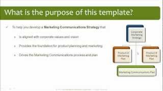 Marketing Communications Plan Template [upl. by Attiuqal]