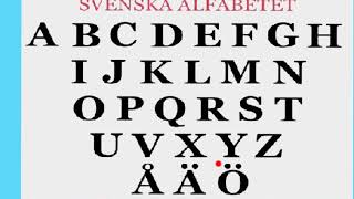 Svenska alfabetet SFIThe swedish alphabet [upl. by Patience46]