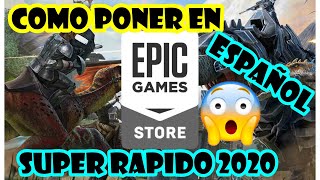 como cambiar a idioma español ARK Suvival Evolved en Epic Games 2022 [upl. by Turley]