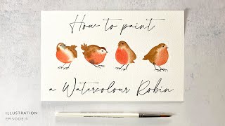 How to Paint a Watercolour Robin [upl. by Kruse945]