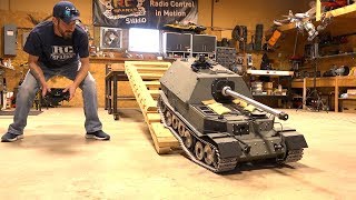 GIANT TANK DESTROYER FIRST DRIVE FERDINAND ELEFANT ARMORTEK All Metal 16 Scale  RC ADVENTURES [upl. by Kearney85]