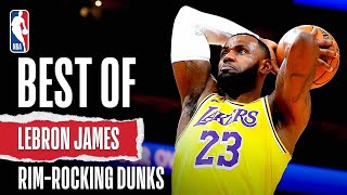 BEST Of LeBron James RimRocking DUNKS  NBA Career [upl. by Eitra]