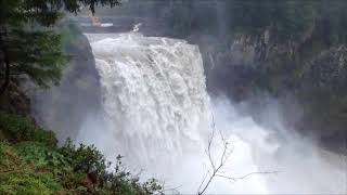 Snoqualmie Falls a 270 Foot Waterfall  Washington State USA [upl. by Tuesday]