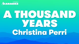 Christina Perri  A Thousand Years Karaoke Version [upl. by Bordiuk]