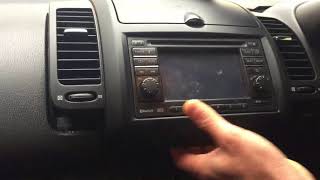 Removing head unit on Nissan Note [upl. by Bryna80]