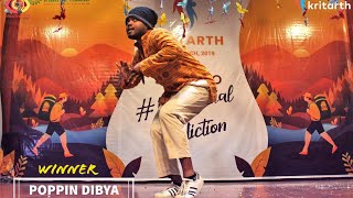 Why This Kolaveri Di   Poppin Dibya  Dance Showcase  Kritarth Got Talent  KIIT University [upl. by Neeli]