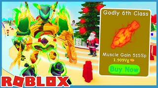 I Unlocked Godly Class Weights Max Size amp Muscles  Roblox Lifting Simulator [upl. by Dianna]