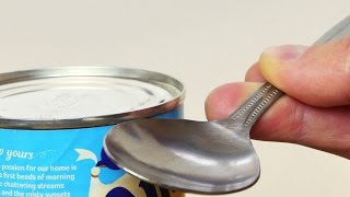 How to Open a Can in an Emergency  Life Hack [upl. by Yerga437]