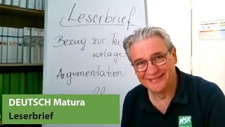 Wie schreibt man einen Leserbrief  Deutsch Matura [upl. by Yracaz]