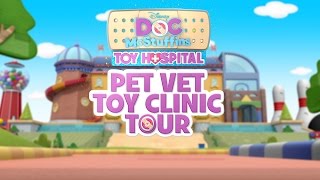 Pet Vet Toy Clinic  Toy Hospital Tour  Doc McStuffins  Disney Junior [upl. by Watts812]