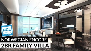 Norwegian Encore  Haven 2Bedroom Family Villa with Balcony Full Tour amp Review 4K  Category H6 [upl. by Hallimaj]