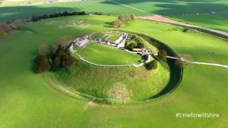 Wiltshires ancient hill forts  an aerial perspective [upl. by Hamitaf733]