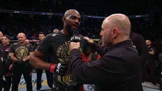 UFC 247 Jon Jones and Dominick Reyes Octagon Interview [upl. by Noisla978]