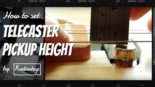 How to Set Telecaster Pickup Height  by Radioshop Pickups [upl. by Avra]