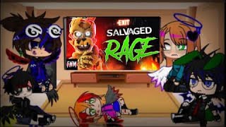 Afton React to Salvage RageGacha club [upl. by Cowie]