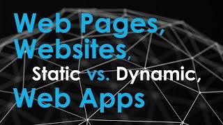 Web pages Websites and Web Applications [upl. by Sotsirhc]