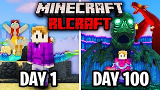 I Spent 100 Days in RLCraft amp Beat The Hardest Boss [upl. by Shakti]