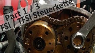 14 16 FSI Steuerkette wechseln Teil 13 [upl. by Eesdnyl]