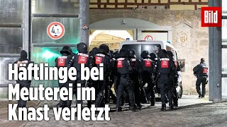 Gefängnismeuterei Polizei stürmt Knast in Thüringen  JVA Untermaßfeld [upl. by Isej]