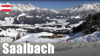 Skiing in Saalbach  one of the largest ski area in Austria [upl. by Stuart]