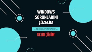 Windows Bulanıklık Sorunu Kesin Çözümü  Windows Çözünürlük Sorunu [upl. by Pinelli]