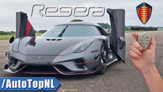 Koenigsegg Regera REVIEW on TEST TRACK by AutoTopNL [upl. by Arratoon]