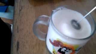 Aerolatte Review Frothing Cold Milk In Under 1 Minute [upl. by Acirrej]