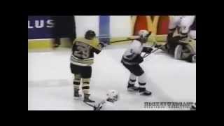 Hockey injury VINE Marty McSorley Slashes Donald Brashear [upl. by Namref]