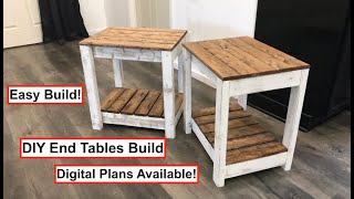 DIY End Table Build Easy to build Digital Plans Available [upl. by Idissak939]