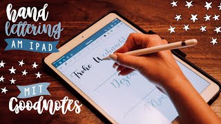 HAND LETTERINGKALLIGRAFIE mit GOODNOTES am iPad  JustSayEleanor Goodnotes Tutorial Hacks [upl. by Hum568]