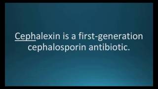 How to pronounce cephalexin Keflex Memorizing Pharmacology Flashcard [upl. by Studnia917]