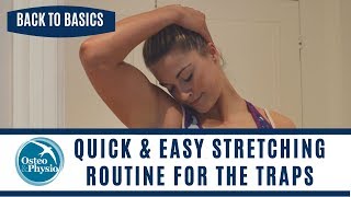 How to stretch the trapezius muscles properly [upl. by Pitchford]